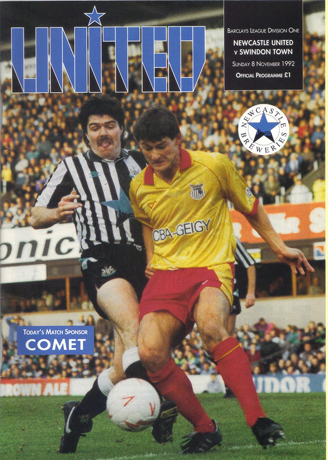 <b>Sunday, November 8, 1992</b><br />vs. Newcastle United (Away)